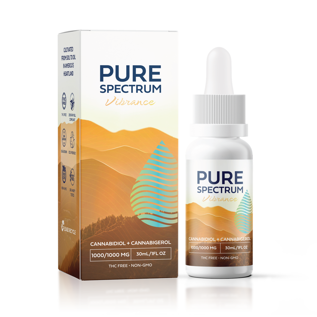 Vibrance CBD+CBG Oil – Pure Spectrum CBD