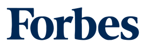 Forbes logo in blue text on a white background