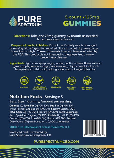 5ct Supplement Facts