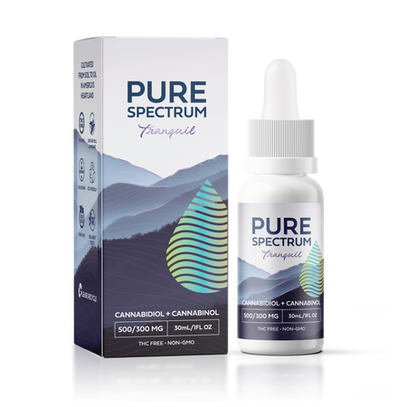 Tranquil CBD+CBN Oil – Pure Spectrum CBD